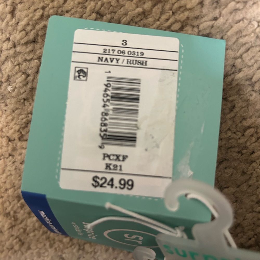 NEW Stride Rite Surprise Navy Blue Rush Toddler Boy 3 Sneaker NWT Hook & Loop - Picture 3 of 4